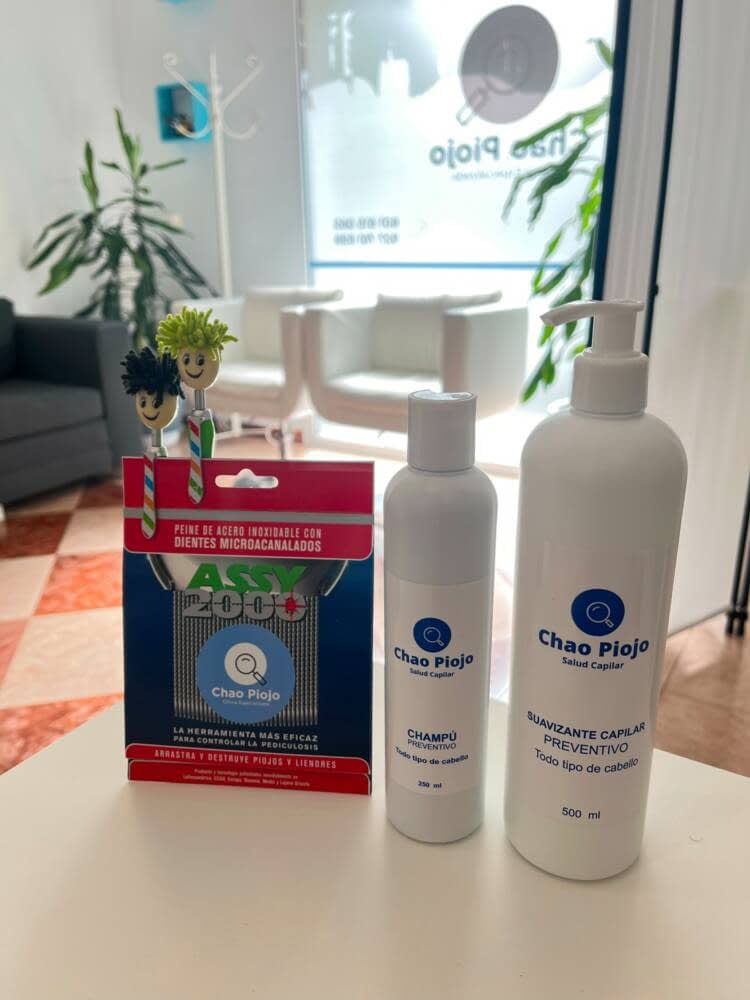 Champú y loción Chao Piojo para un tratamiento eficaz Pack de productos Chao Piojo para eliminar piojos y liendres